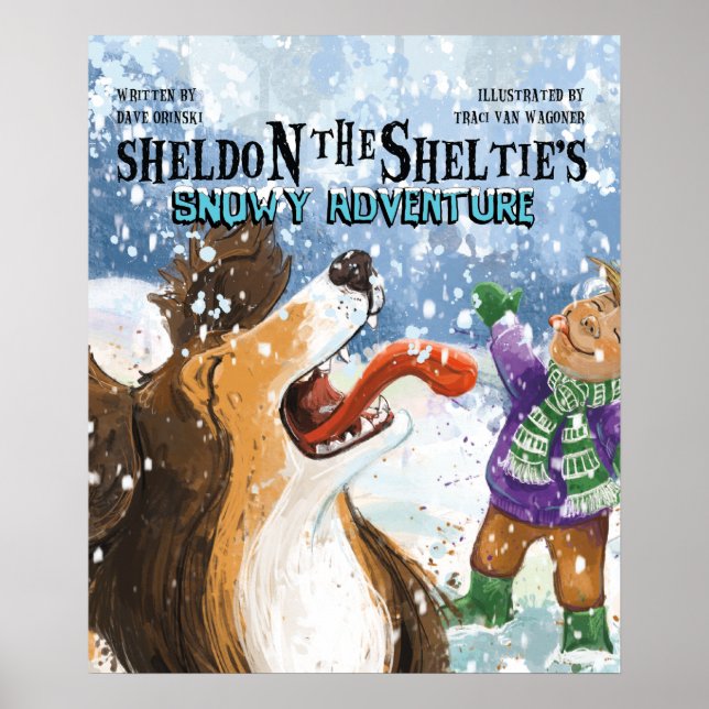 Póster Sheldon el Sheltie (Frente)