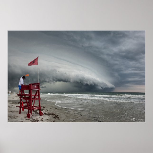 Póster Shelf Cloud - Ormond Beach, FL (Frente)
