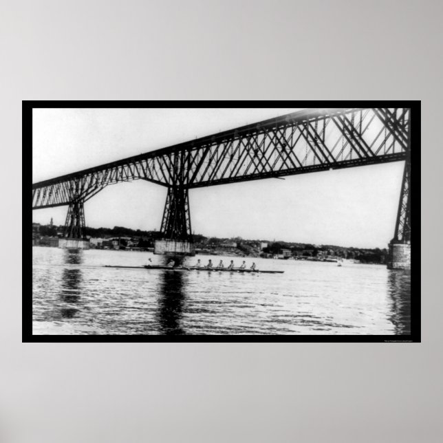 Póster Shell de rayas de Washington Varsity 1913 (Frente)