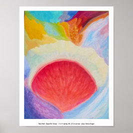 Póster Shell roja - bonito caos, serie de 11" x 14", #5