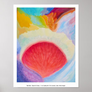 Póster Shell roja - bonito caos, serie de 11" x 14", #5