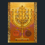 Póster Shemen ha Tov Menorah<br><div class="desc">Entrar en las Paredes Celestiales de las Letras Meditación en las letras hebreas no es tanto una actividad humana como un acto sobrenatural, en el que derribamos las barreras de nuestra existencia natural y llegamos al mundo divino. Cada carta es una prenda de vestir que nos beneficia, por lo que...</div>