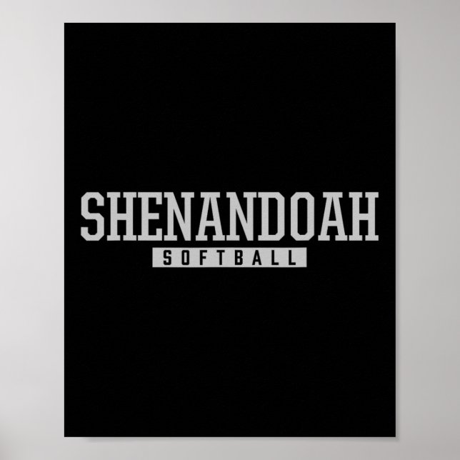 Póster Shenandoah High School Softbol  (Frente)