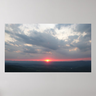 Póster Shenandoah Valley Sunset