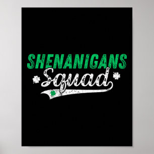 Póster Shenanigan Squad St Patricks Día Grupo Vi