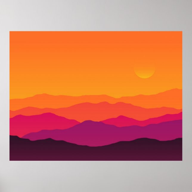 Póster Sherbet Sun Sherbet del suroeste del desierto (Frente)