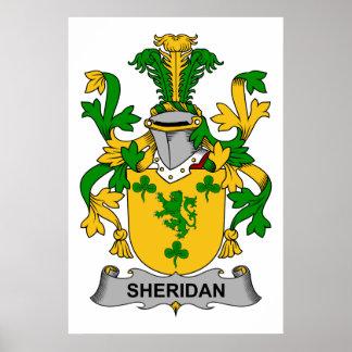 Póster Sheridan Family Crest