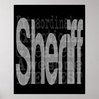 Póster Sheriff Extraordinaire