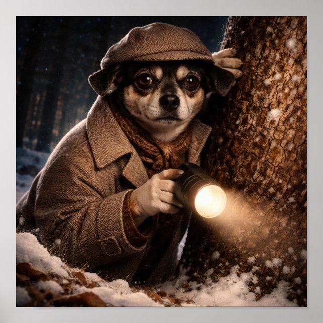 Póster "Sherlock Louie" (Frente)