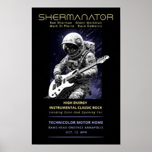 Póster Shermanator Debut Rams Head 2024