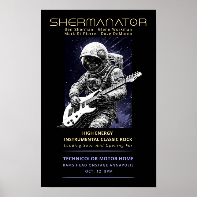 Póster Shermanator Debut Rams Head 2024 (Frente)
