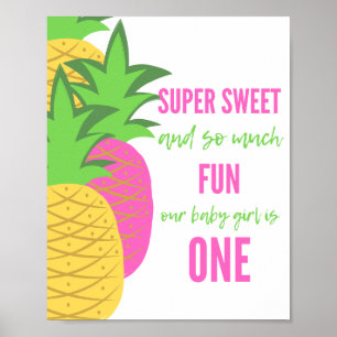 Póster She's A Sweet ONE - Party Decor