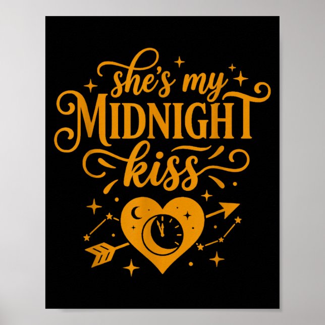 Póster She's My Midnight Kiss Happy New Year Matching Cou (Frente)