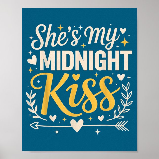 Póster She's My Midnight Kiss Happy New Year Matching Cou (Frente)