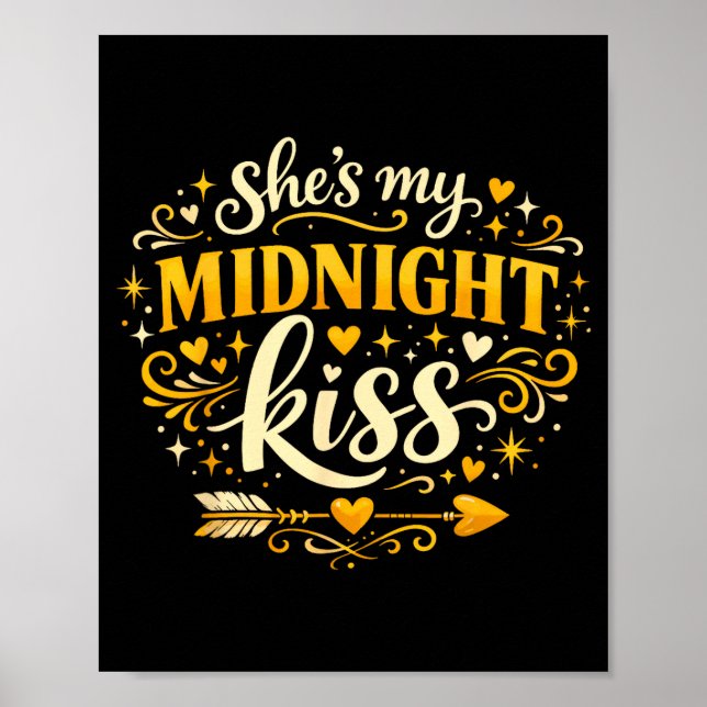 Póster She's My Midnight Kiss Happy New Year Matching Cou (Frente)
