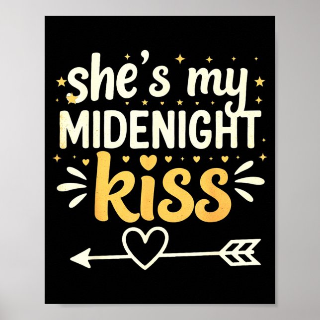 Póster She's My Midnight Kiss Happy New Year Matching Cou (Frente)