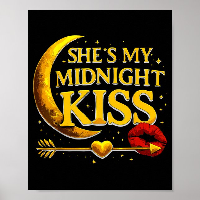 Póster She's My Midnight Kiss Valentine’s Day Meme Matchi (Frente)