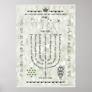 Póster Shevitti con el poster del salmo 67, todos los