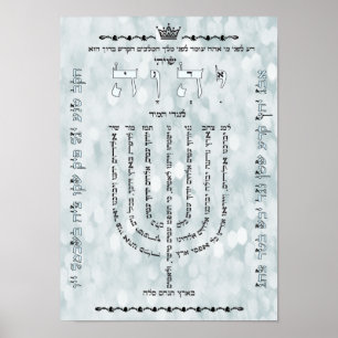 Póster Shevitti con Salmo 67 Poster