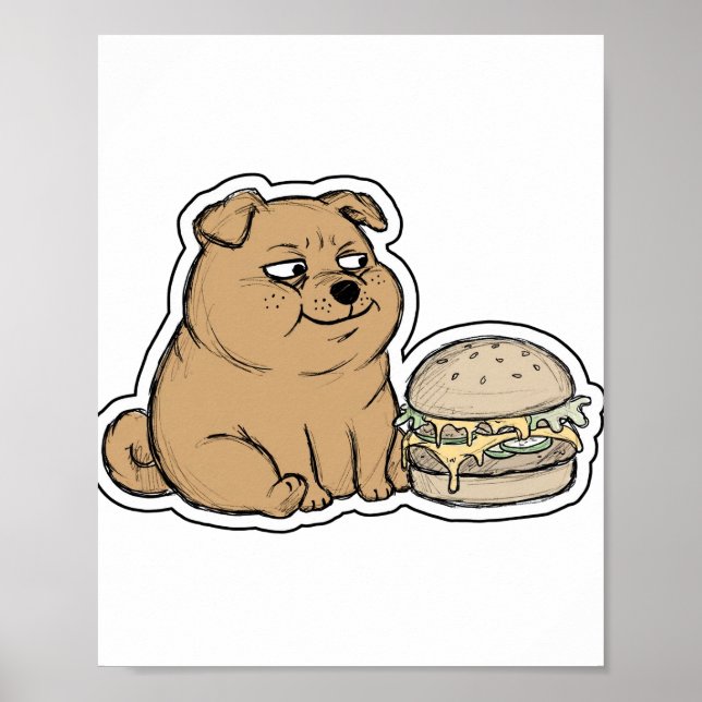 Póster Shiba sonriente (Frente)