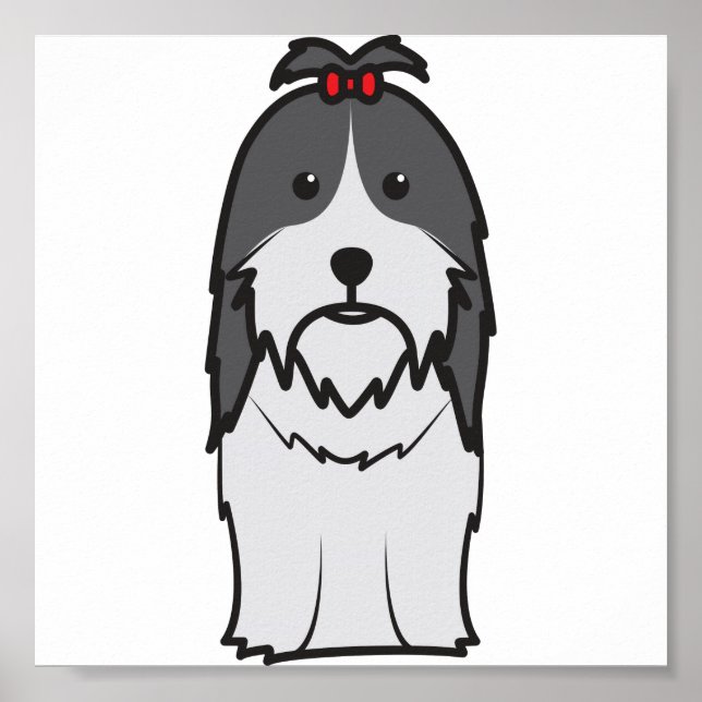 Póster Shih Tzu Dog Personalizado (Frente)