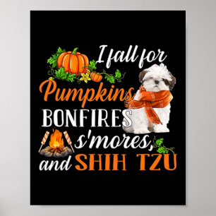 Póster Shih Tzu I Cae Por Las Fugas De Bengalas Y Las Fug