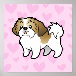 Póster Shih Tzu Love (puppy cut)