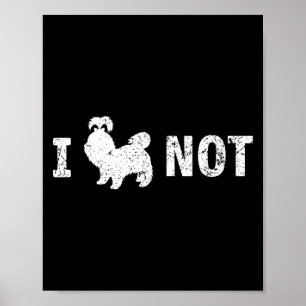 Póster Shih Tzu no es gracioso Shih Tzu diciendo Cita Shi