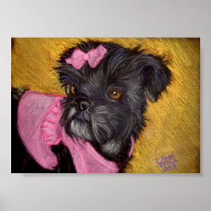 Póster Shih-tzu with Pink Bow