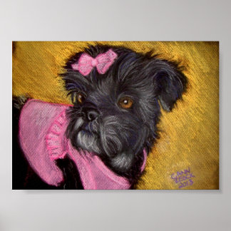 Póster Shih-tzu with Pink Bow