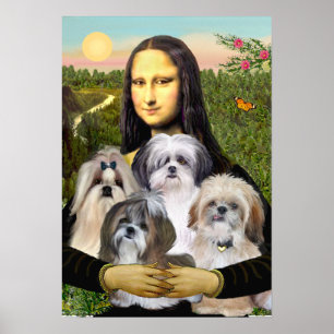Póster Shih Tzus 4-MONA