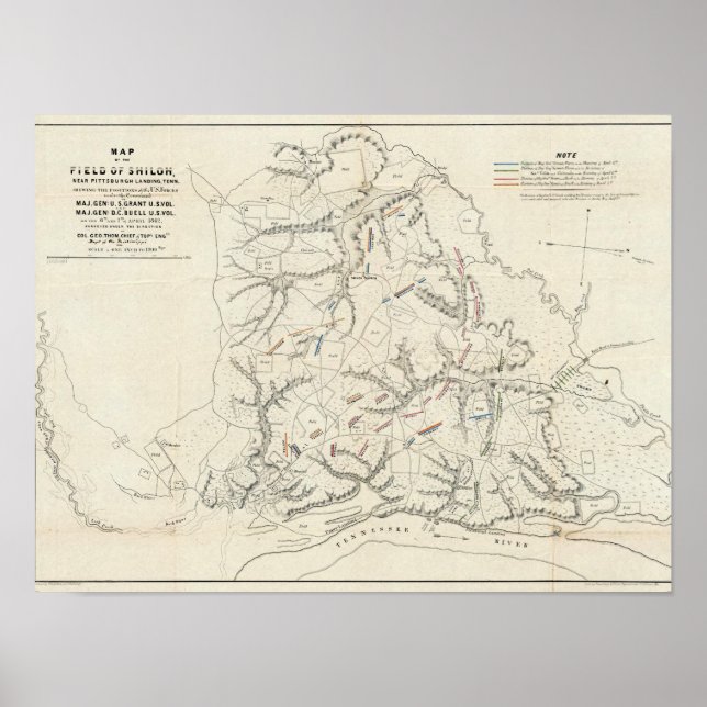 Póster Shiloh, Tennesse (Frente)