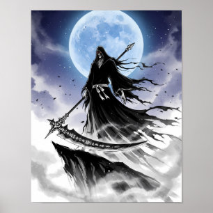 Póster Shinigami Sumi-e Art