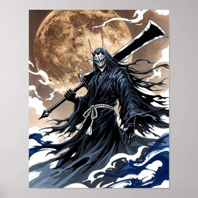 Póster Shinigami Sumi-e Art (Frente)