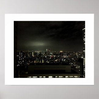 Póster "Shinjiku, Tokyo, Japan by Night." -