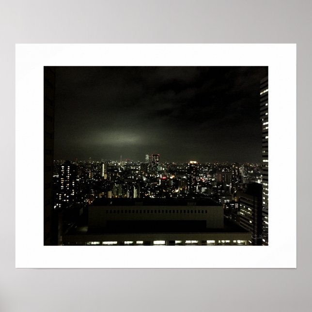 Póster "Shinjiku, Tokyo, Japan by Night." -  (Frente)