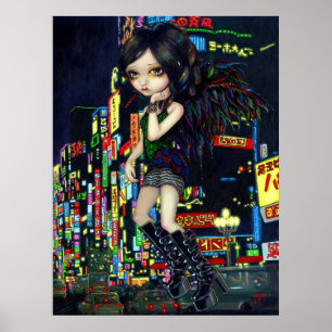 Póster Shinjuku Angel ART PRINT gótico Japan fairy tokyo