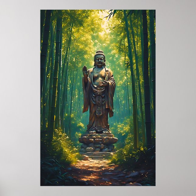Póster Shinrin no Hotoke (Buda del Bosque) (Frente)