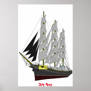 Póster Ship Ahoy Poster