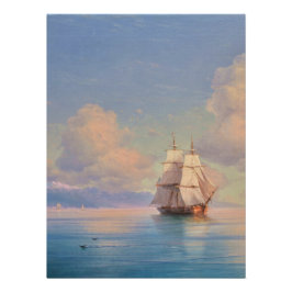 Póster Ship off the coast - Ivan Aivazovsky