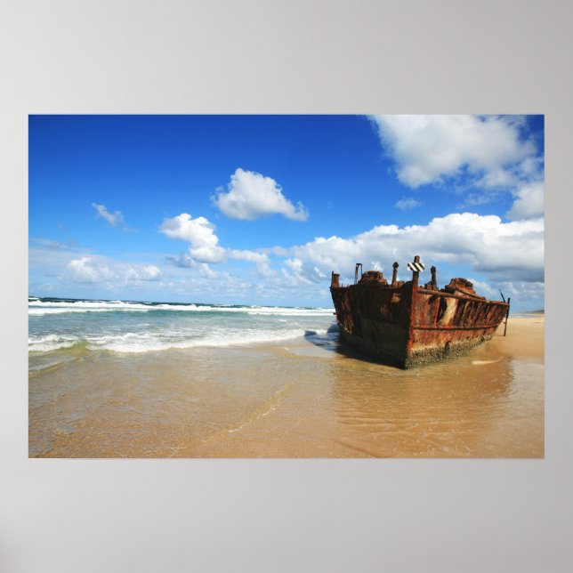 Póster Shipwreck, isla de Fraser, Australia (Frente)