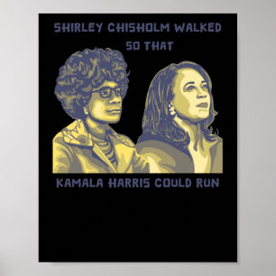 Póster Shirley Caminó Para Que Kamala Pudiera Correr Retr