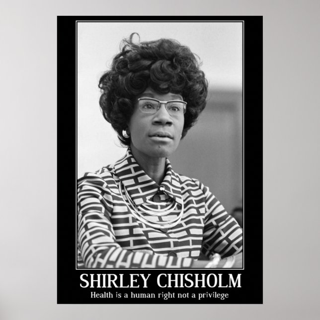 PÓSTER SHIRLEY CHISHOLM - CITA DE HISTORIA NEGRA (Frente)
