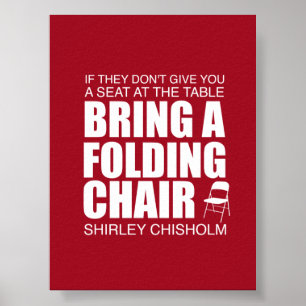 Póster Shirley Chisholm Folding Chair