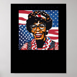 Póster Shirley Chisholm Pegatina del Mes de la Historia N