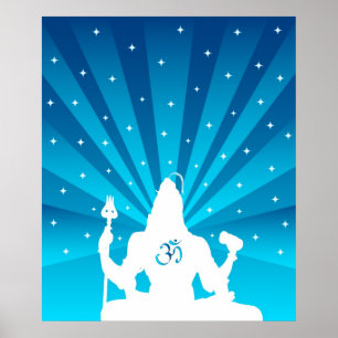 Póster Shiva y Om - Poster