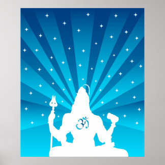 Póster Shiva y Om - Poster