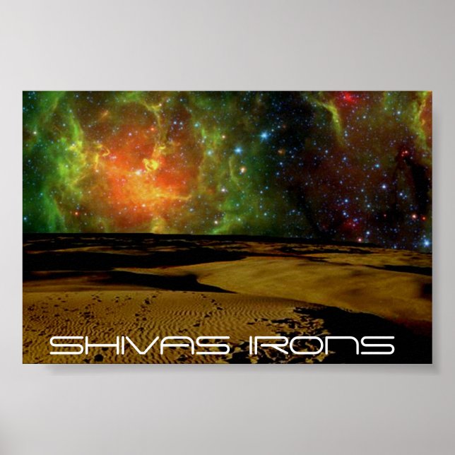 Póster shivas planas espacio colores (Frente)