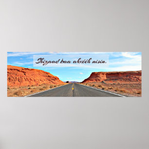 Póster Shizaad baa é ha é su nisin. Respeto mi idioma.