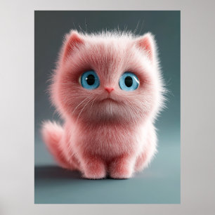 Póster Shmu - La gatita rosa